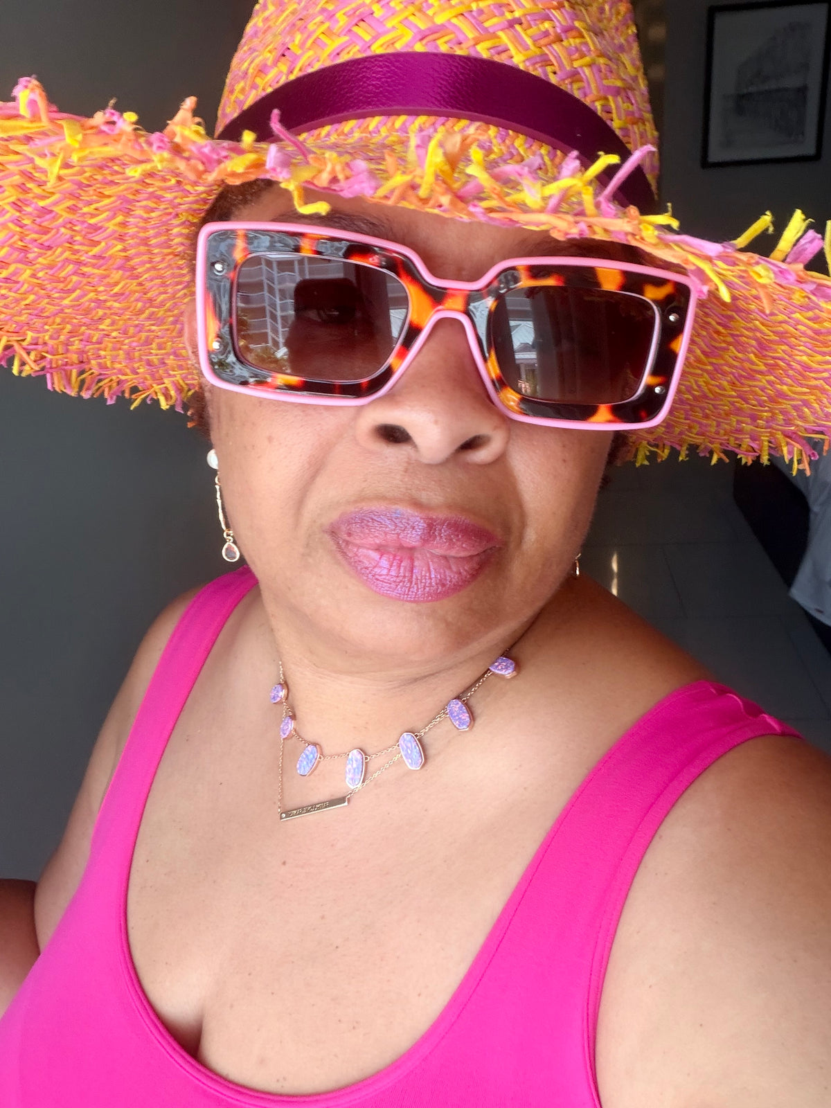 Deco Sunglasses Pink + Red by Tribe + Temple