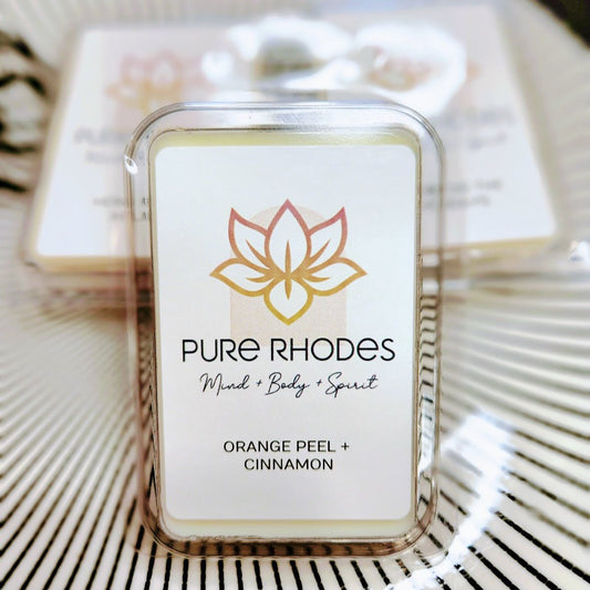 Orange Peel & Cinnamon Soy Wax Melts - Pure Rhodes