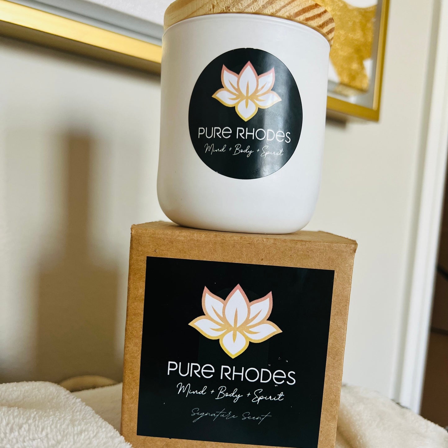 Signature Scented Soy Candle by Pure Rhodes