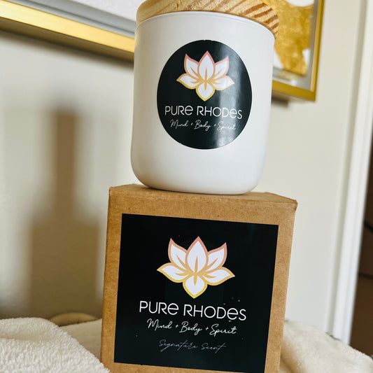 Signature Scented Soy Candle by Pure Rhodes